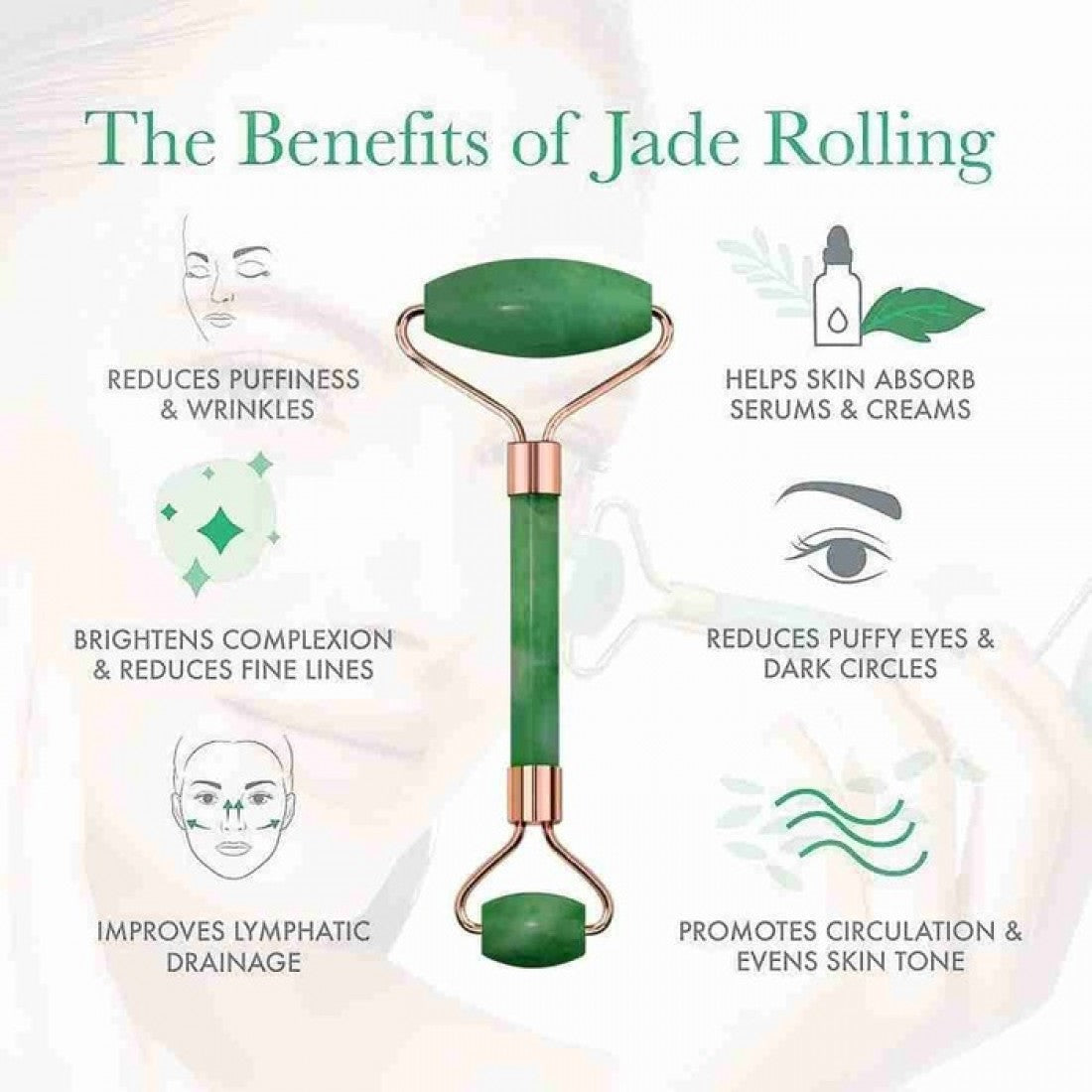 Ice jade roller