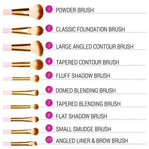 BH brush set 10 pc