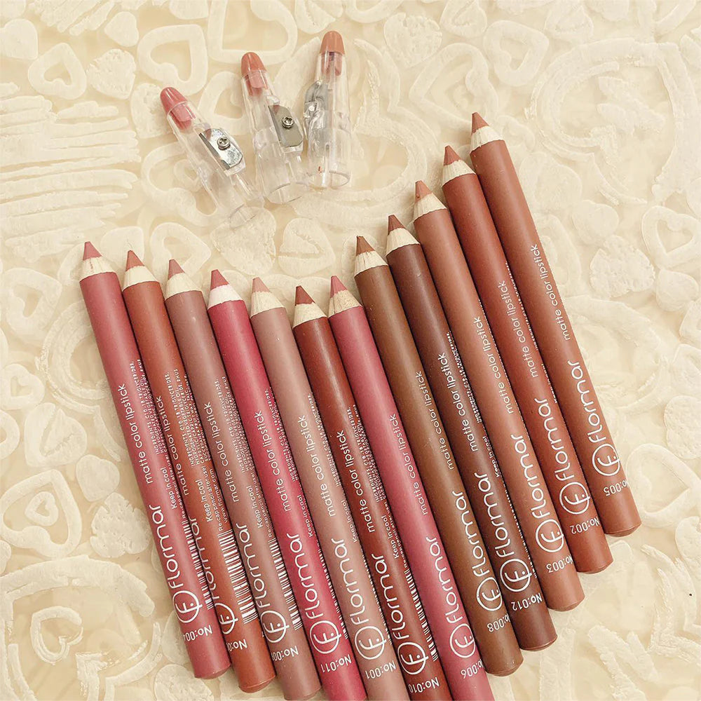 Flormar lip pencil pack of 12