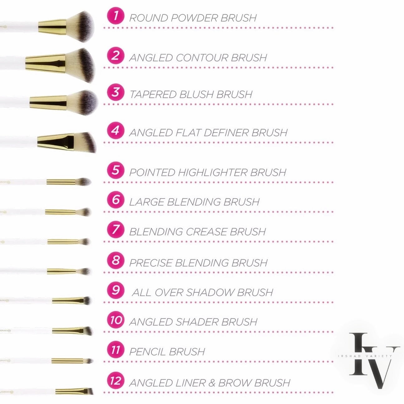 BH brush set 12pc